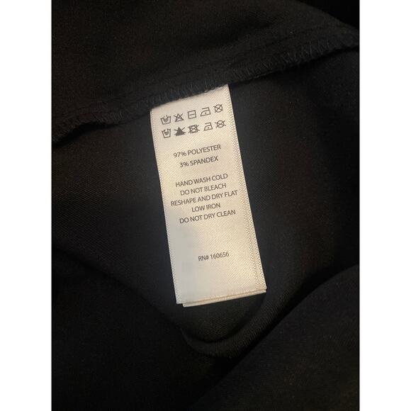 RACHEL ZOE Satin Halter Top with Bandana Hem Size Small S Black - Picture 3 of 5